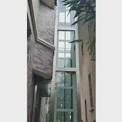 Thang máy chạy bằng vít an toàn với cửa tự động và dừng khẩn cấp