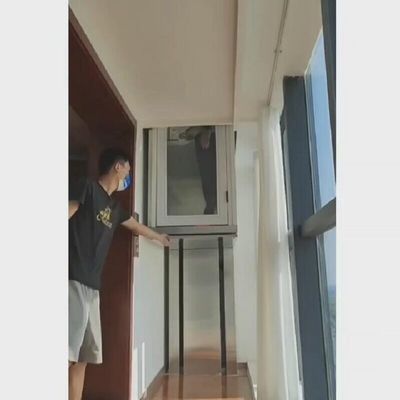 Capacity 400Kg Hydraulic Lift Residential Safety Gear Hydraulic Home Lifts