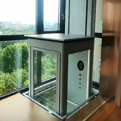 sàn đá cẩm thạch thang máy thủy lực nhà LED bảng điều khiển nhà nhỏ gọn thang máy nhà