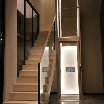 4.7 Kw Phòng máy thủy lực Ít thang máy với độ sâu hố 0 M Và điều khiển vi xử lý thang máy thủy lực cho nhà