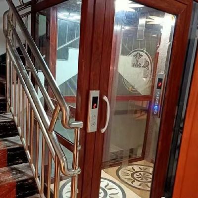 An toàn cửa tự động thang máy thủy lực nhà với dừng khẩn cấp