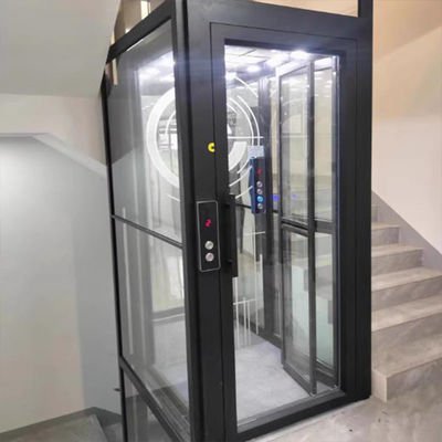 Thang máy thủy lực đơn pha tầng sàn nhà với cửa tự động