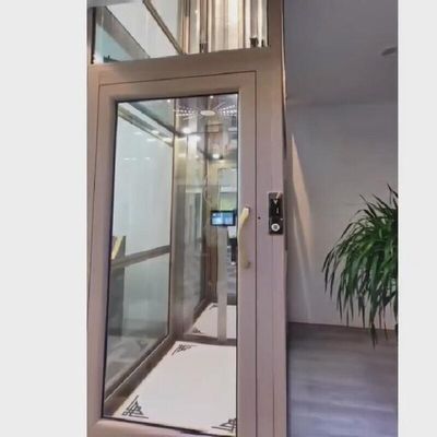 Cửa tự động màn hình LCD điều khiển lực kéo thang máy nhà với nút dừng khẩn cấp