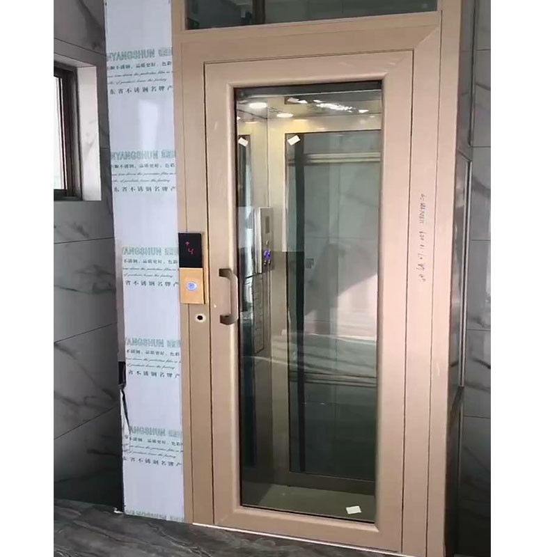 Cabin khỏa thân thang máy thủy lực cá nhân nhỏ 500 Kg 0.2-0.4 M/S