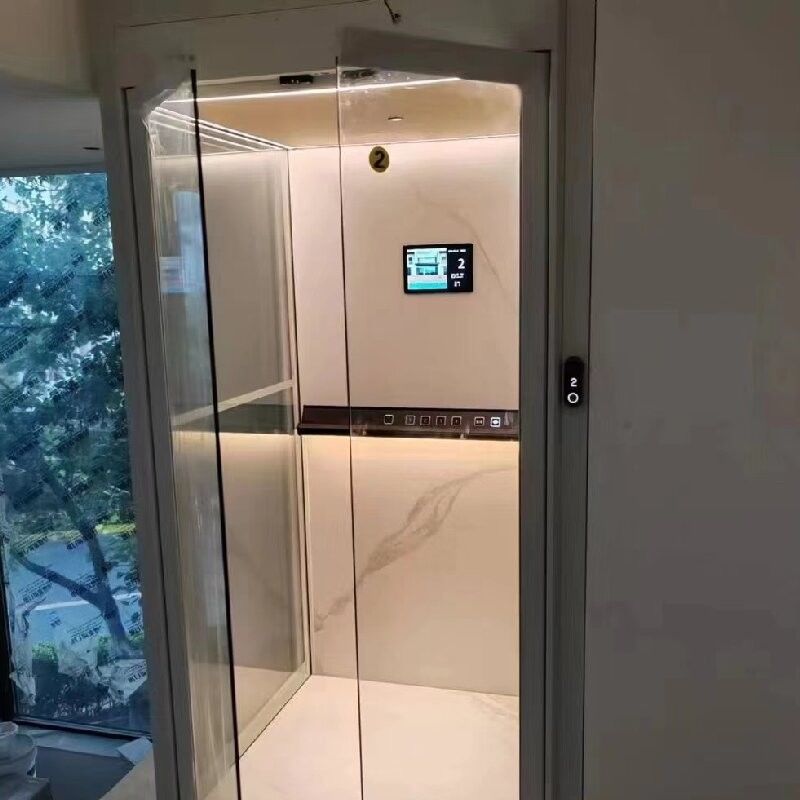 Khóa khẩn cấp Bấm hoảng loạn Thang máy nâng thủy lực cho nhà khung thép không gỉ 304# của cabin