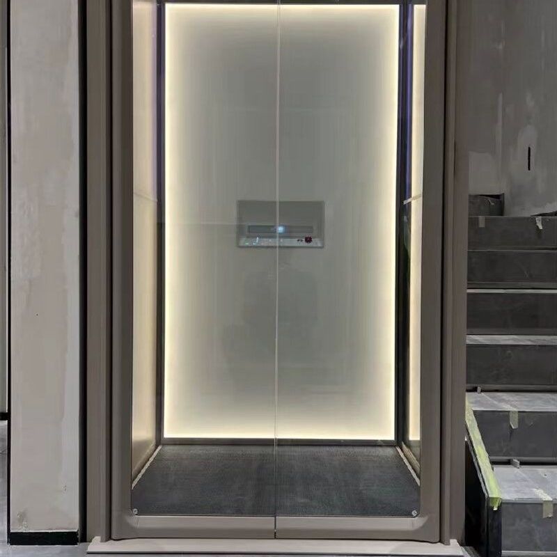 Thang sàn thang máy thủy lực hành khách với 3m hỗ trợ giải phóng trên cao