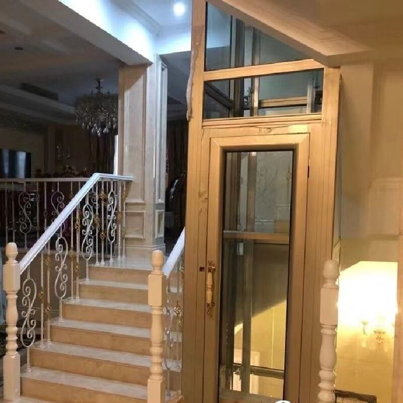 Bấm dừng khẩn cấp thang máy thủy lực 4,7 kW động cơ thép không gỉ khung cabin cho nhà ở