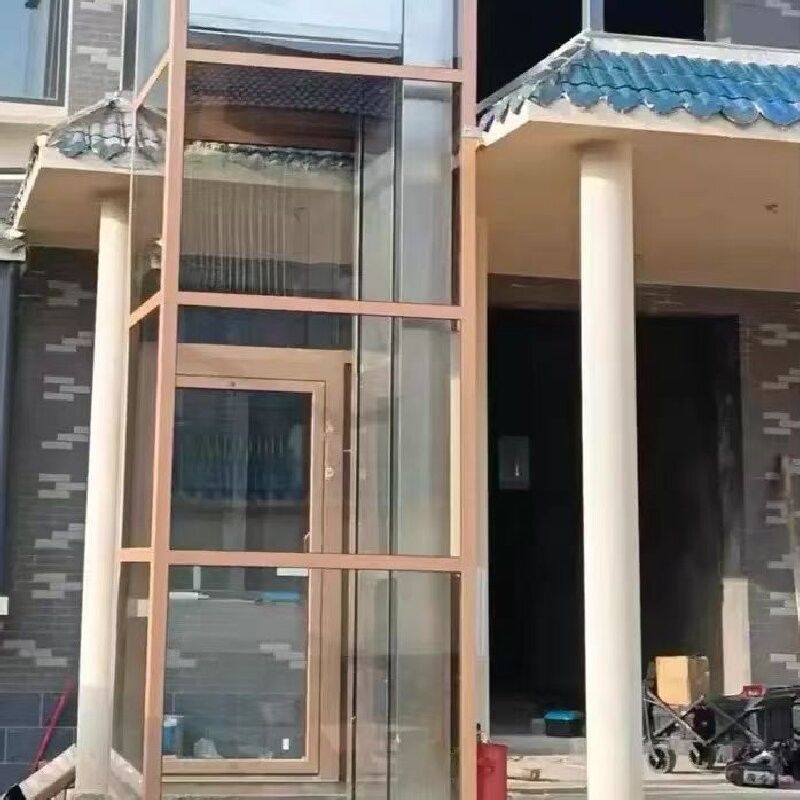 Thang máy gia đình thủy lực cabin bằng thép không gỉ 304 – 5 tầng, Thiết kế không hố