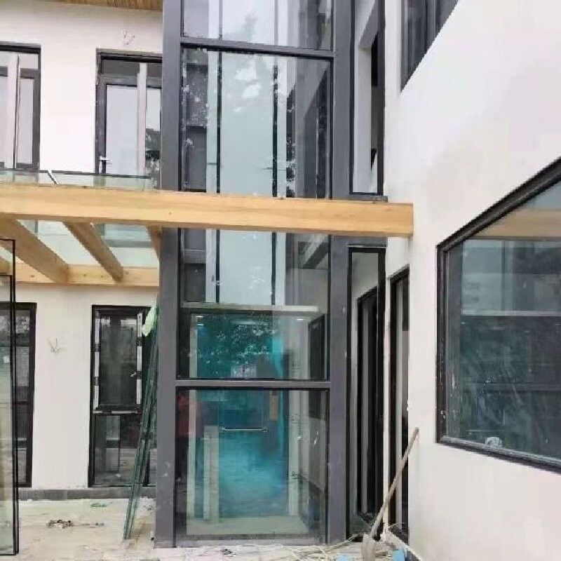 5 Dừng thang máy gia dụng thủy lực với cửa tự động cho khoảng cách trên cao 3m