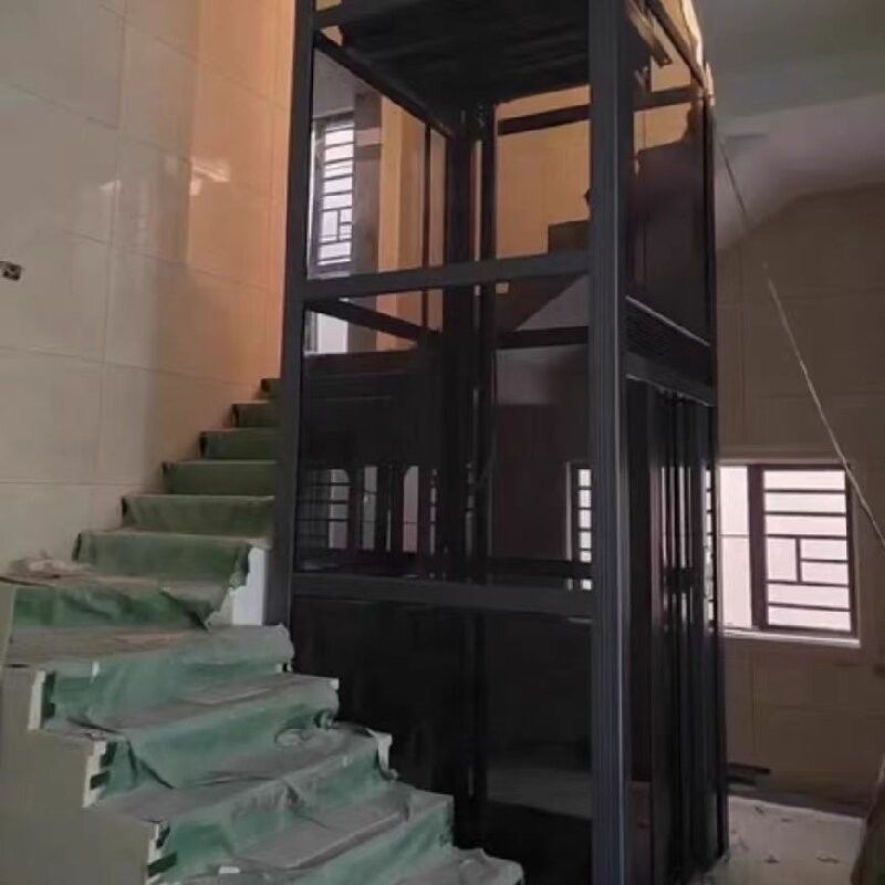 Cabin thép không gỉ thanh lịch Thang máy nâng nhà thủy lực nhỏ gọn với 5 điểm dừng và chiều cao tối đa 14,5 m