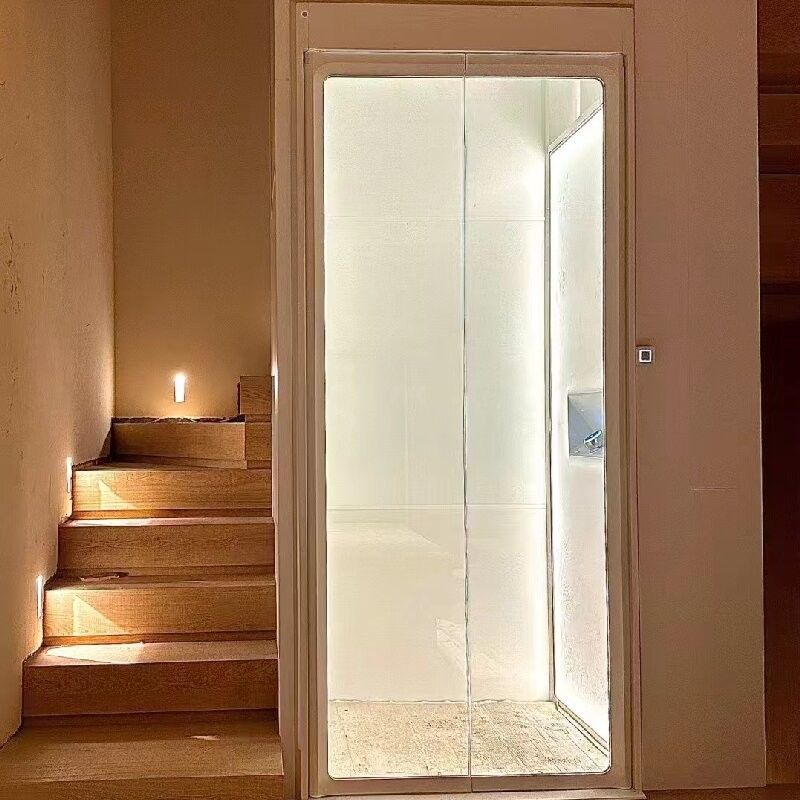 Thang máy nhà an toàn với cửa trượt 400-1000 Kg Capacity 0.6 M/S Speed Thang máy không có phòng máy